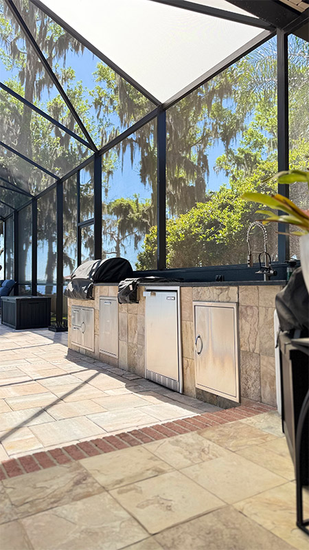 outdoor kitchen