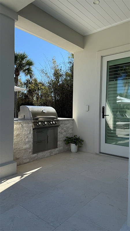 outdoor kitchen