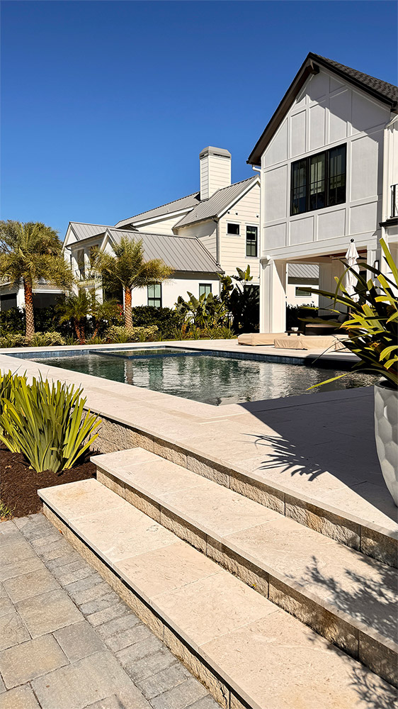 backyard patio with pool