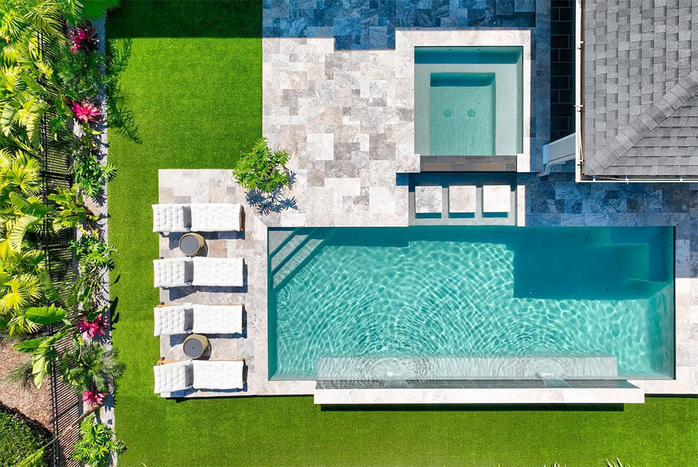 backyard patio with pool