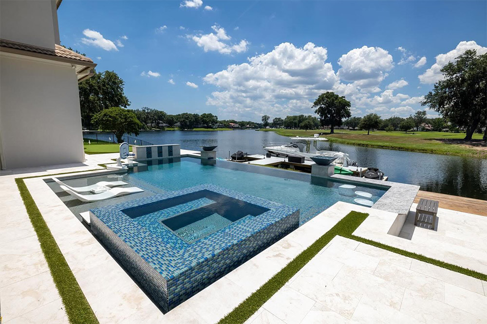 backyard patio with pool