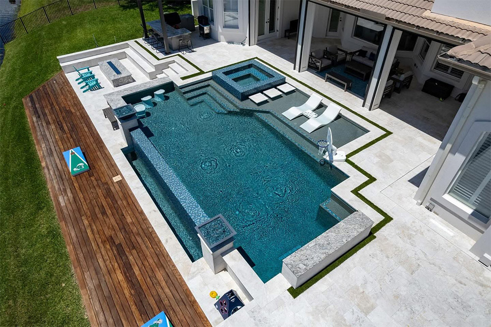 backyard patio with pool